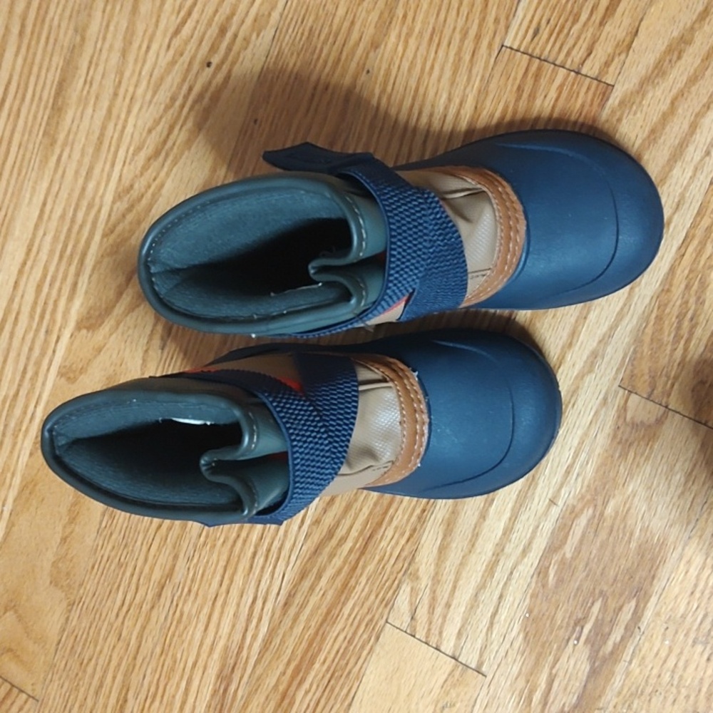 Kids' Navy and Tan Boots